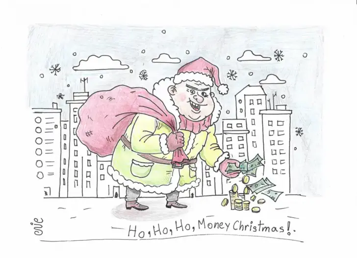 Santa claws cartonic